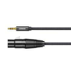 Ugreen AV182 audio kabel 3.5mm mini jack / XLR 1m, černý