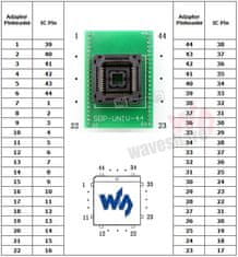 Waveshare Adaptér PLCC44 na DIP44 Yamaichi