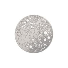 Magnetická kovová brož "Lunar" - malý model - stříbrné lesklé provedení