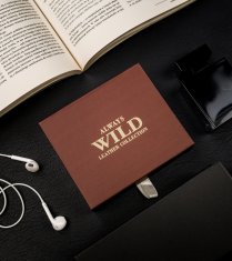 Always Wild Kožená hranatá pánská peněženka se zipem v retro stylu, RFID