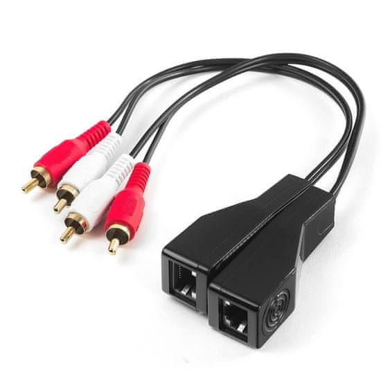 Goobay Extender LAN vysílač 2xRCA 100m SPA-A03