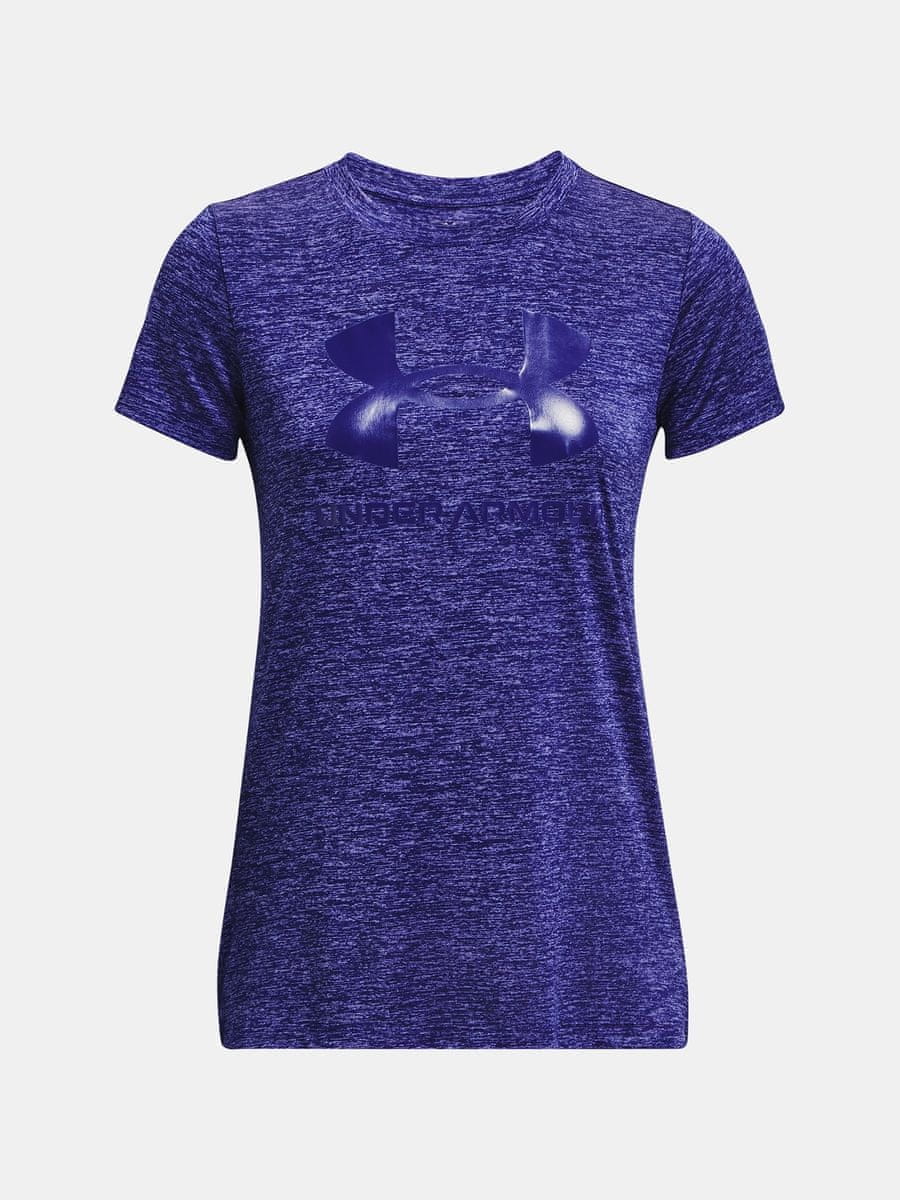  UA Tech Twist BL Gel SSC, Blue - T-shirt short sleeve  ladies - UNDER ARMOUR - 23.45 € - outdoorové oblečení a vybavení shop