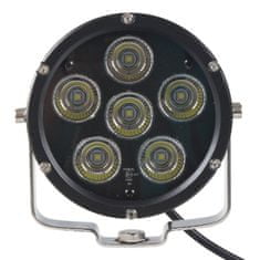 Stualarm x LED světlo kulaté, 6x10W, průměr 125mm, R112 (wld601)