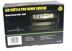 Stualarm LED světla pro denní svícení Škoda Octavia 2004-08, ECE (drlSK01)