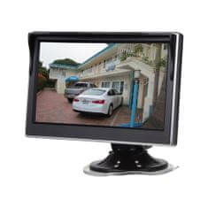 Stualarm LCD monitor 5 černá/stříbrná s přísavkou s možností instalace na HR držák (80062)
