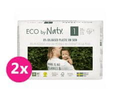 ECO by Naty 2x Pleny jednorázové 1 (2-5 kg) 25 ks