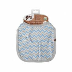 XKKO Bambusový podbradník Scandinavian Baby Blue Chevron