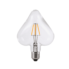 Diolamp  Retro LED Filament žárovka Clear Decor Heart 6W/230V/E27/2700K/690Lm/360°/DIM