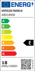 Diolamp  SMD LED žárovka matná A80 18W/230V/E27/4000K/2270Lm/230°