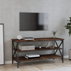 Greatstore TV skříňka kouřový dub 100 x 40 x 50 cm kompozitní dřevo