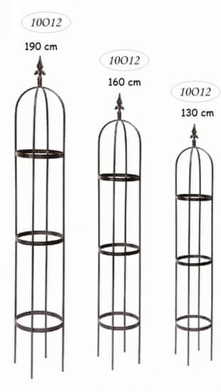 Kovářství DF Opěra rostlin - obelisk, sada 3ks - 10o12