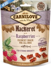 Carnilove Dog Crunchy Snack křupavé pamlsky pro psy s makrelou a malinami, 200 g