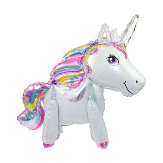 Balón foliový jednorožec - unicorn - 55 cm