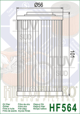 Hiflofiltro Olejový filtr HF564