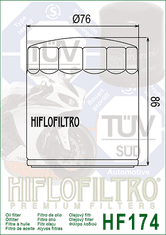 Hiflofiltro Olejový filtr HF174C chrom