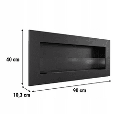 KRATKI Černý set DELTA2 SLIM se sklem DÁRKY