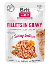 Brit Cat Kapsička pro kočky s filety z lososa, 85 g