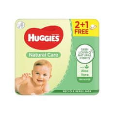 Huggies 3x Natural Triplo Ubrousky vlhčené 56x3 ks