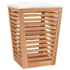 Vidaxl Koupelnová stolička 40,5 x 40,5 x 56 cm masivní ořechové dřevo