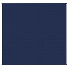 Vidaxl Zátěžová deka modrá 220 x 240 cm 11 kg textil