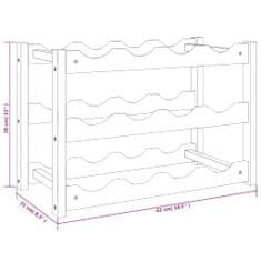 Vidaxl Stojan na víno na 12 lahví masivní ořechové dřevo