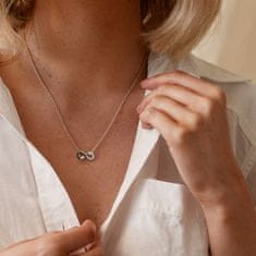 Hot Diamonds Stříbrný náhrdelník s diamantem Nekonečno Diamond Amulets DP893