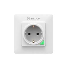 WiFi Smart Wall Plug, 3000W, 16A, bilá