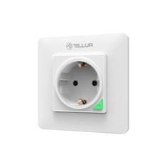 WiFi Smart Wall Plug, 3000W, 16A, bilá