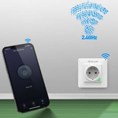 WiFi Smart Wall Plug, 3000W, 16A, bilá