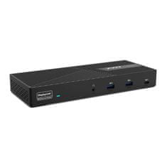 Port Designs PORT CONNECT univerzální dokovací stanice, 3x 4K USB-C + USB A,černá