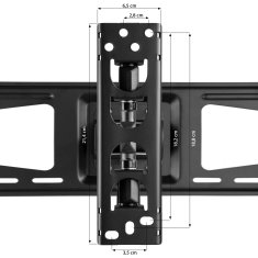 tectake TV držák sklopný otočný 26"-55"