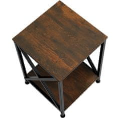 tectake Odkládací stolek Carlton 40,5x40,5x52,5cm