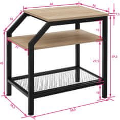 tectake Odkládací stolek Plymouth 36,5x58,5x59,5cm