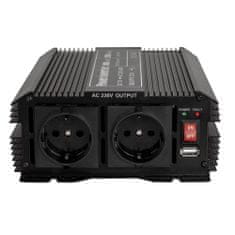 tectake Měnič napětí Invertor 12V na 230V 1000W 2000W