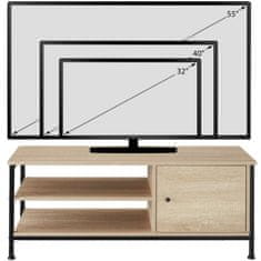 tectake Televizní stolek Durban 110x40x45,5cm