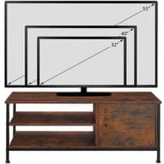 tectake Televizní stolek Durban 110x40x45,5cm