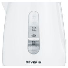 Severin Rychlovarná konvice , WK 3411, 1L, indikátor hladiny vody, 2 200 W, bílá