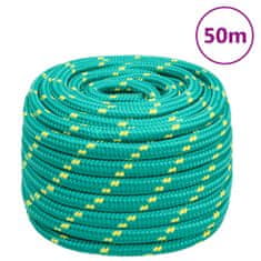 Greatstore Lodní lano zelené 20 mm 50 m polypropylen