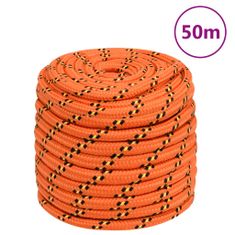 Greatstore Lodní lano oranžové 18 mm 25 m polypropylen