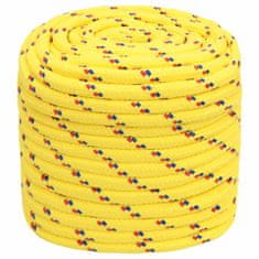 Vidaxl Lodní lano žluté 18 mm 50 m polypropylen