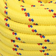Vidaxl Lodní lano žluté 20 mm 25 m polypropylen