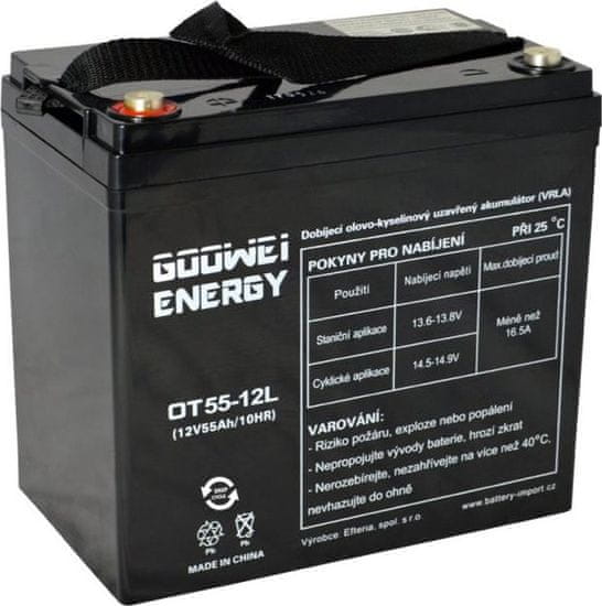 GOOWEI ENERGY Pb záložní akumulátor VRLA GEL 12V/55Ah (OTL55-12)