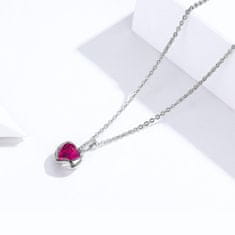 Klenoty Amber Stříbrný náhrdelník - drahokam pod křídly
