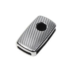 Stualarm TPU obal pro klíč Škoda, VW, Seat, carbon silver (484VW105CS)