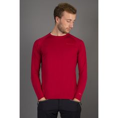 Endura Triko BaaBaa Blend L/S Baselayer E3183 - pánské, dlouhý, paprikově červená - Velikost XL