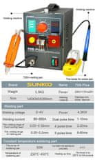 HADEX Bodová svářečka baterií SUNKKO 709PLUS s mikropájkou