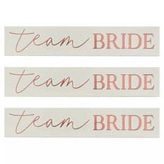 MojeParty TETOVÁNÍ Team Bride Rose Gold 16ks