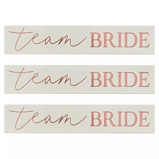 MojeParty TETOVÁNÍ Team Bride Rose Gold 16ks