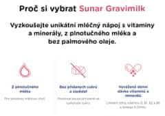 Sunar Gravimilk s příchutí vanilka nápoj pro těhotné a kojící ženy 450g