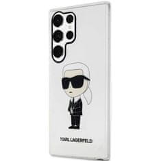 Karl Lagerfeld KLHCS23LHNIKTCT hard silikonové pouzdro Samsung Galaxy S23 ULTRA 5G transparent Ikonik Karl Lagerfeld